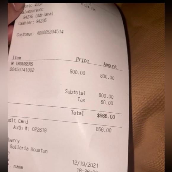 Burberry Men’s Check Panel Cotton Blend Jogging Pants - Picture 6 of 6